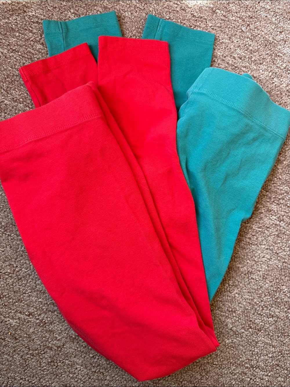 Boden Kids Stretch Leggings - green and red